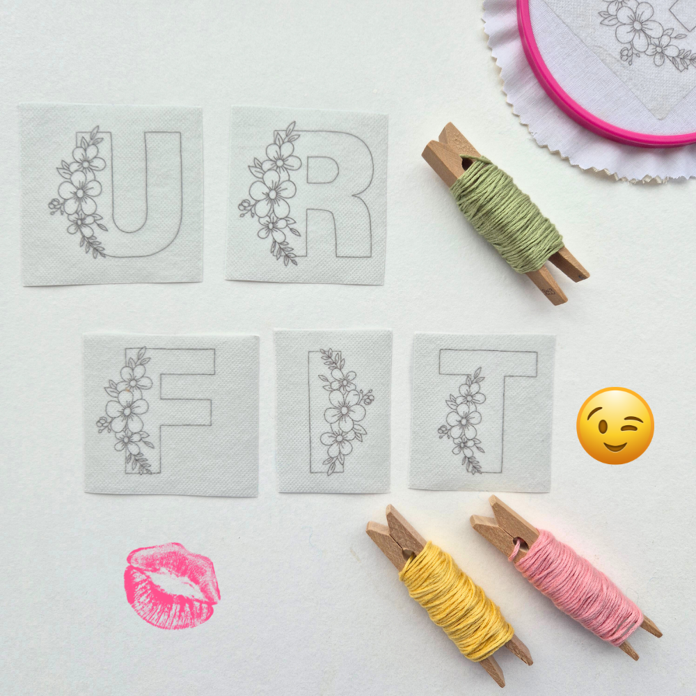 2-8 Alphabet Letter Stick and Stitch Embroidery Patches - Pick your own!