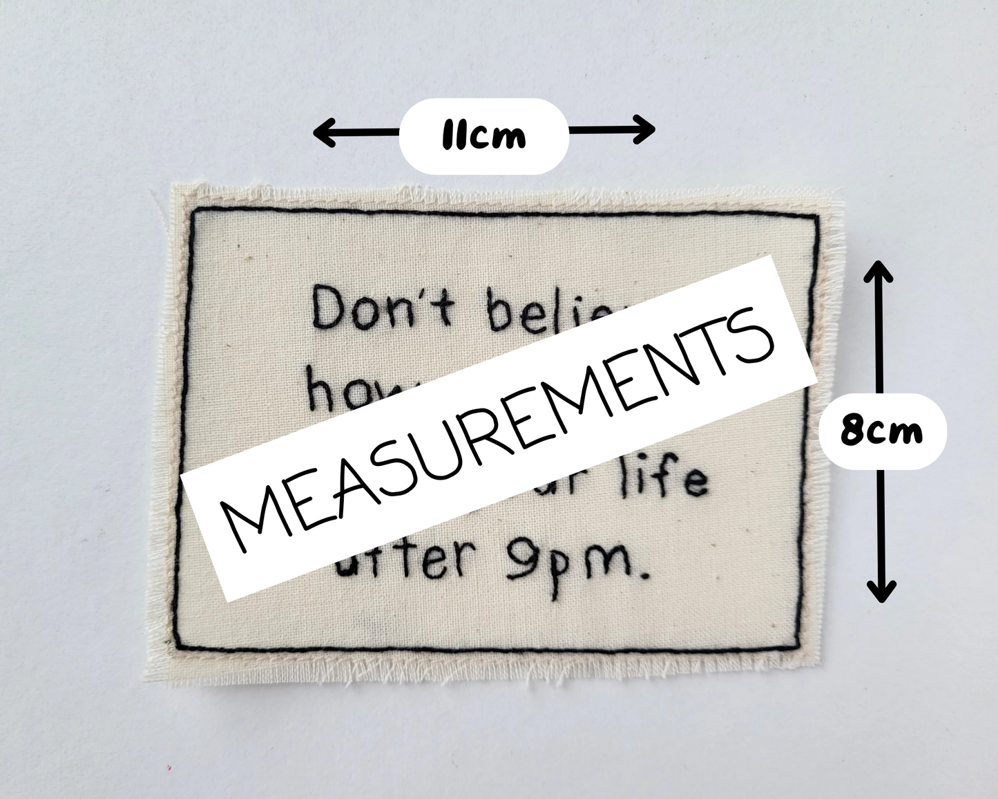 A Year From Now You'll Be Glad You Started - Hand embroidered patch. STITCH OR IRON-ON