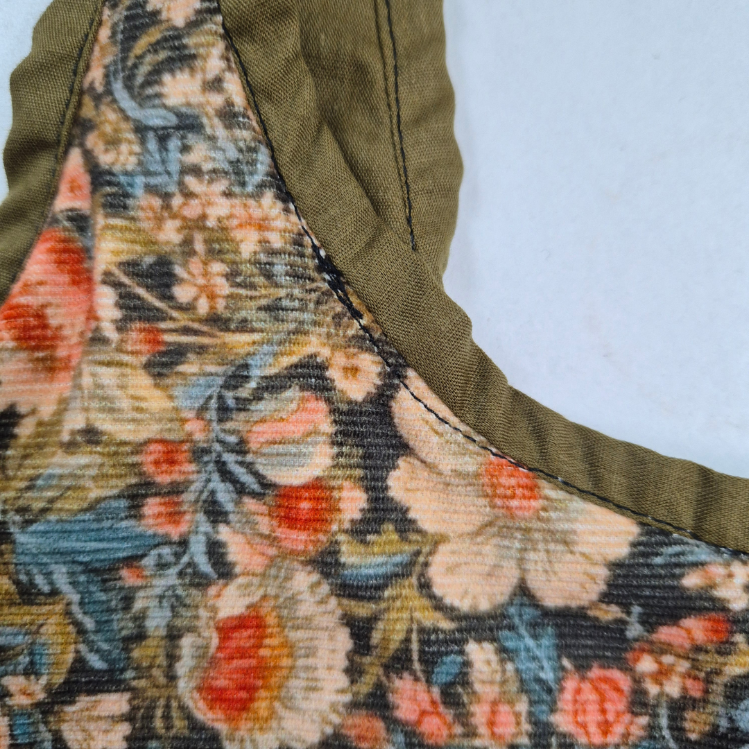 Green corduroy shopper bag (Reduced price) - I AM AN AUTUMN COLLECTION 🍂