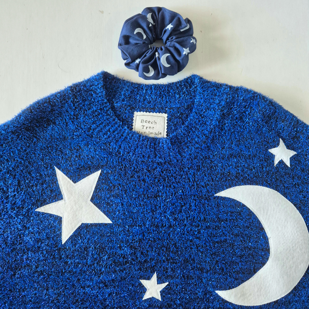 Stargazer Jumper - Navy (UK size 22) | Under The Night Sky Collection