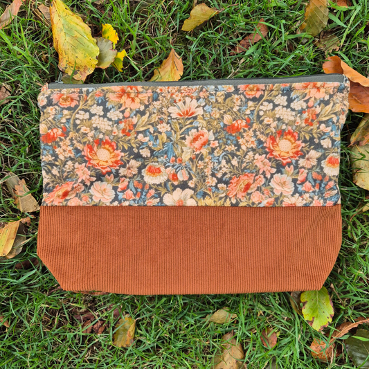 Tan corduroy zipper bag - I AM AN AUTUMN COLLECTION 🍂