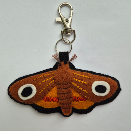Moth bag charm or keychain - I AM AN AUTUMN COLLECTION 🍂