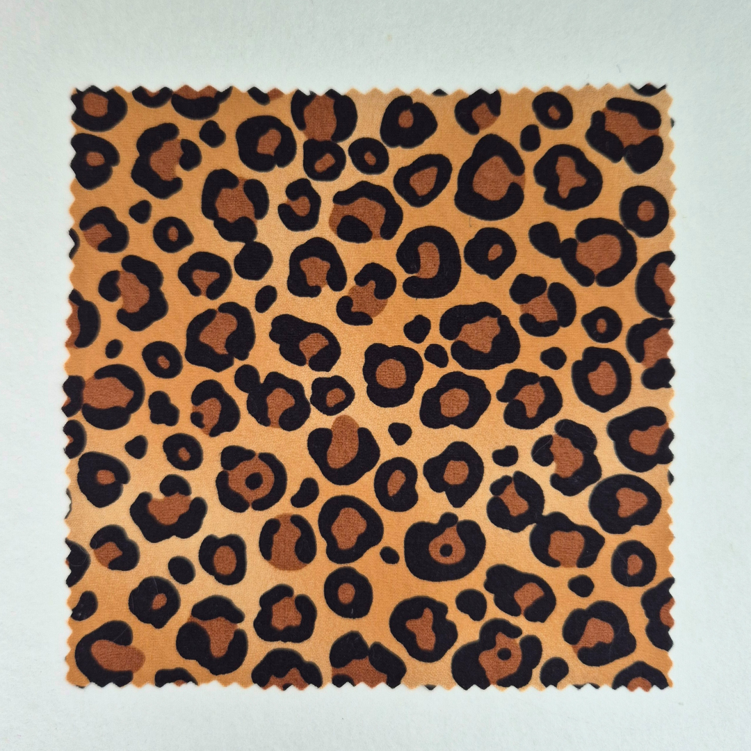 Leopard print iron-on Fabric Patch for clothes, No stitching required. Machine washable