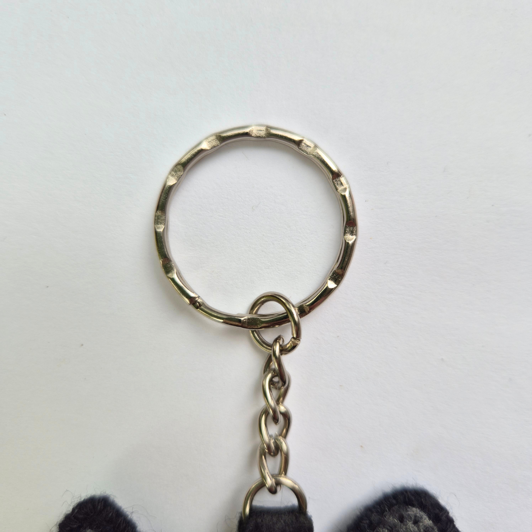 Black cat bag charm or keychain - I AM AN AUTUMN COLLECTION 🍂