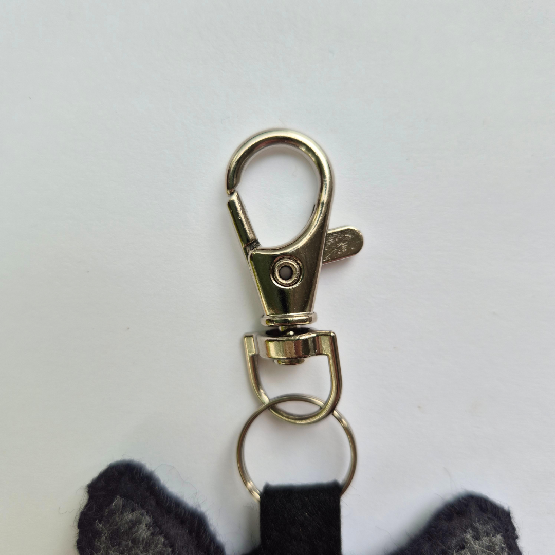 Black cat bag charm or keychain - I AM AN AUTUMN COLLECTION 🍂