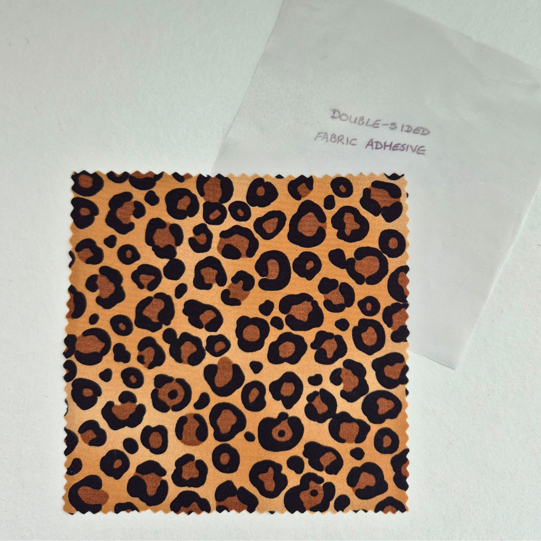 Leopard print iron-on Fabric Patch for clothes, No stitching required. Machine washable
