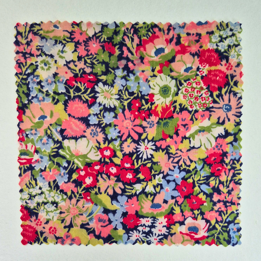 Floral iron-on Fabric Patch for clothes, No stitching required. Machine washable