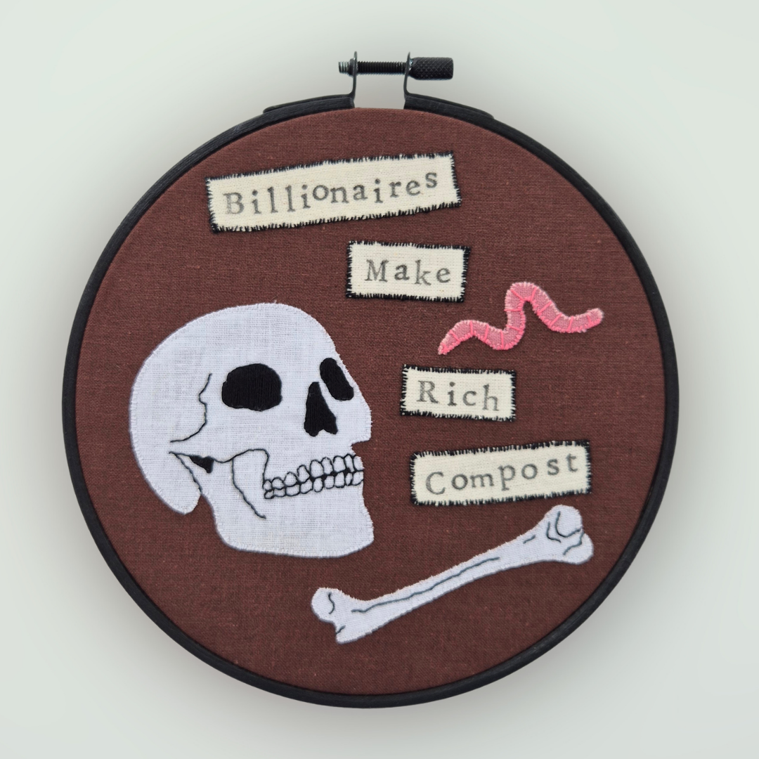 Billionaires Make Rich Compost Hoop Art
