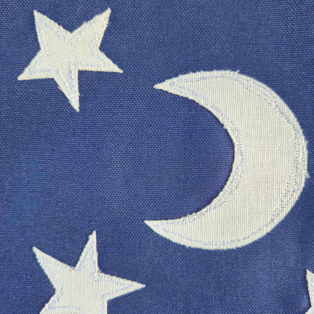 Moon & Stars Drawstring Project Bag | Under The Night Sky Collection