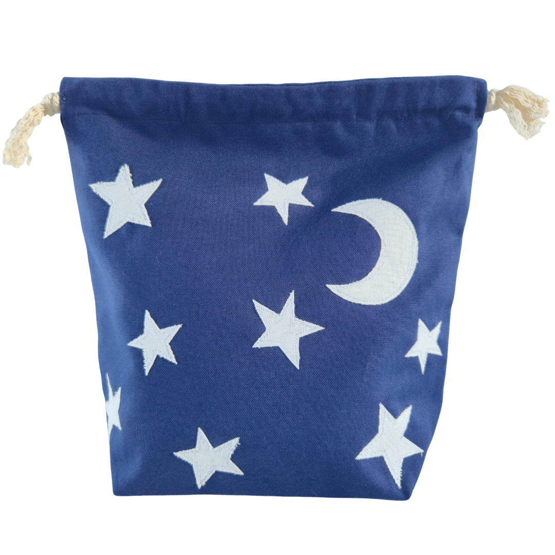 Moon & Stars Drawstring Project Bag | Under The Night Sky Collection
