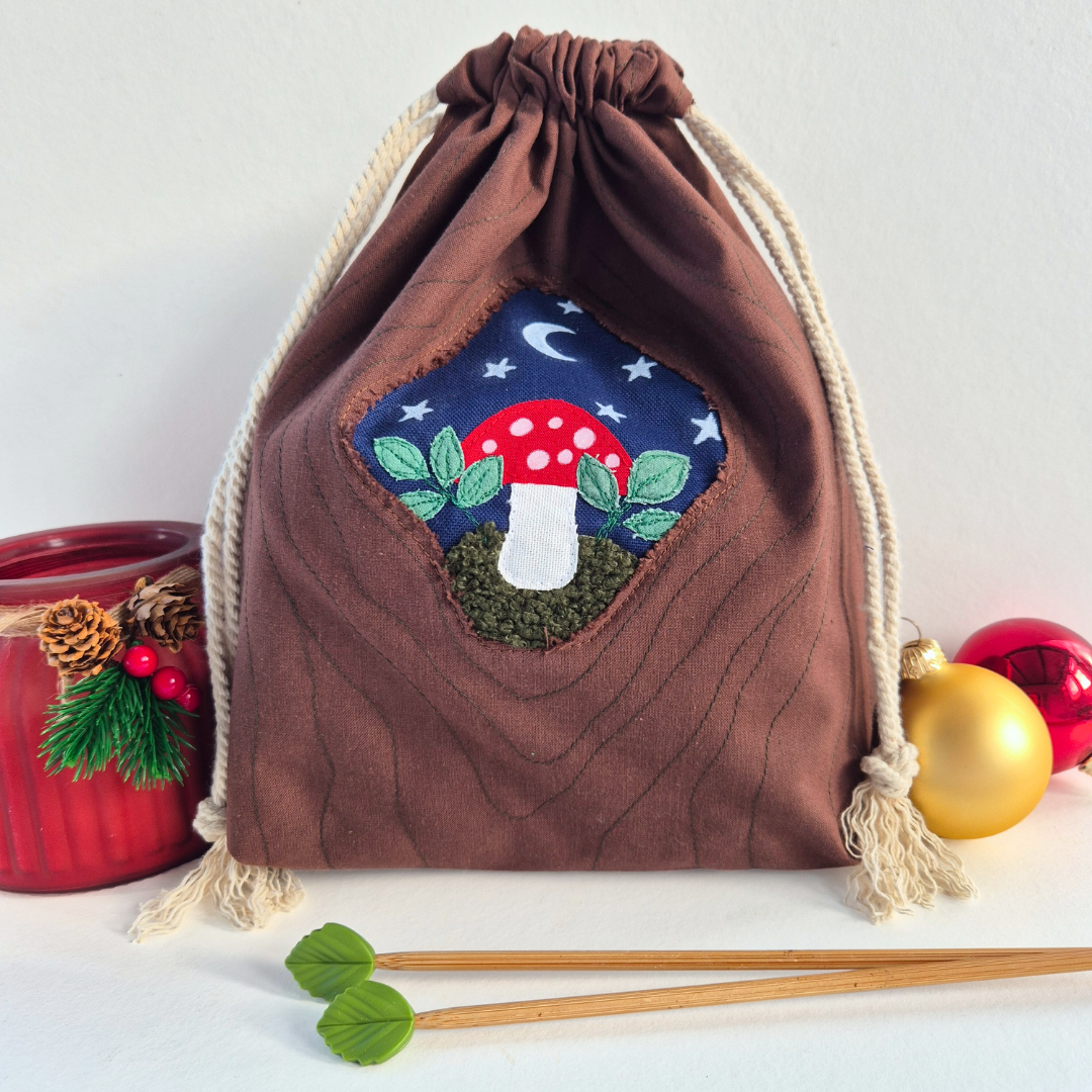 Tree Portal Drawstring Project Bag | Under The Night Sky Collection