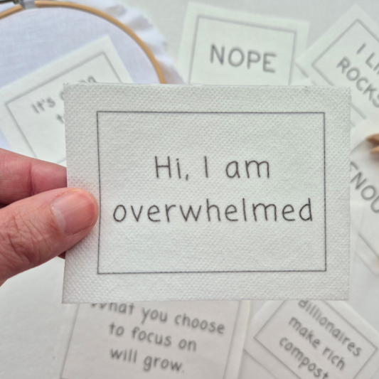 Hi I'm overwhelmed stick and stitch embroidery design