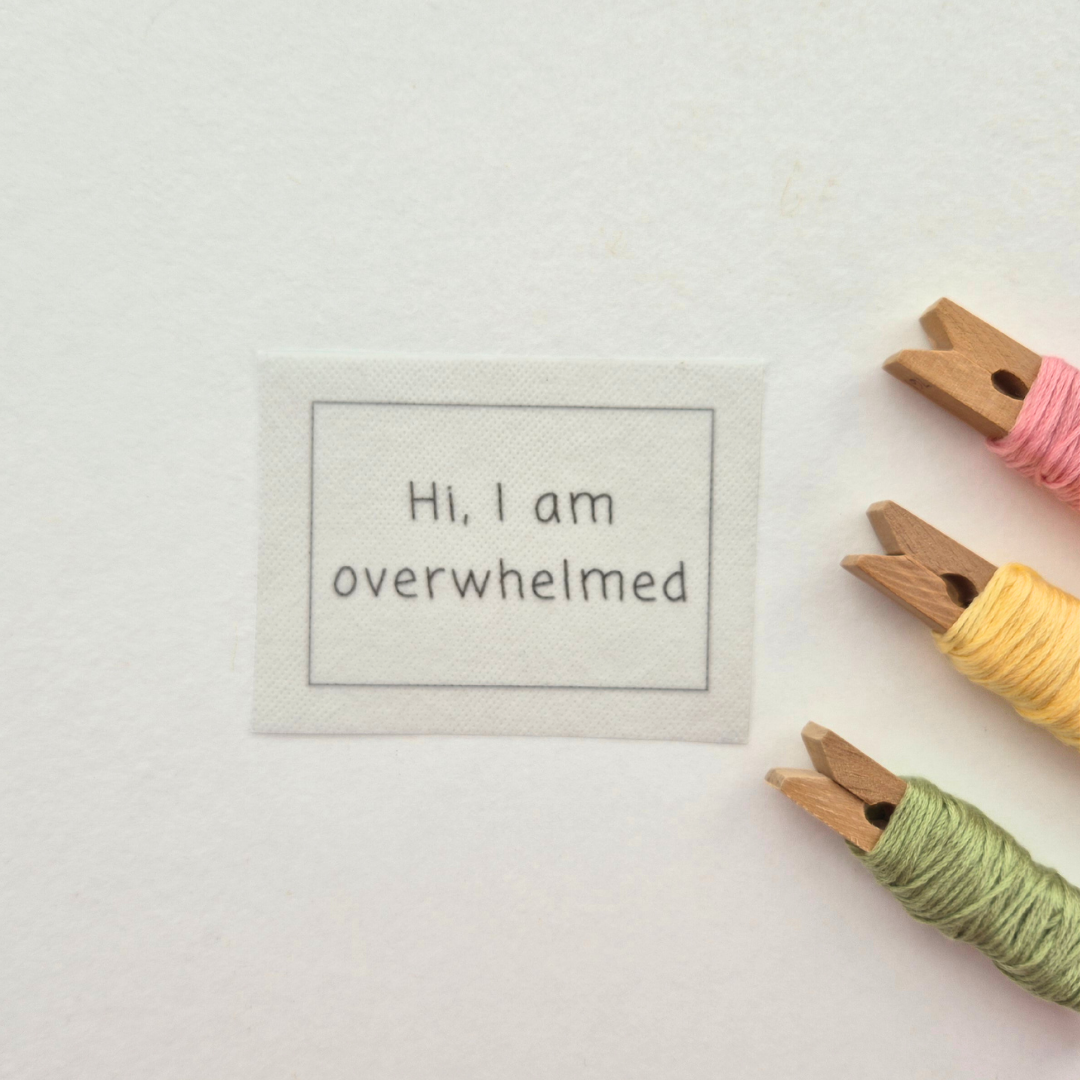 Hi I'm overwhelmed stick and stitch embroidery design