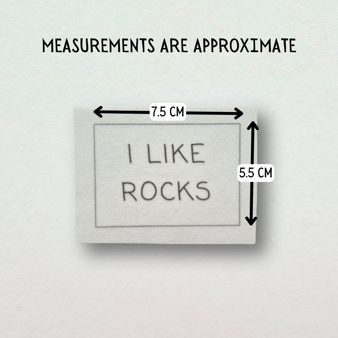 I LIKE ROCKS compost stick and stitch embroidery design