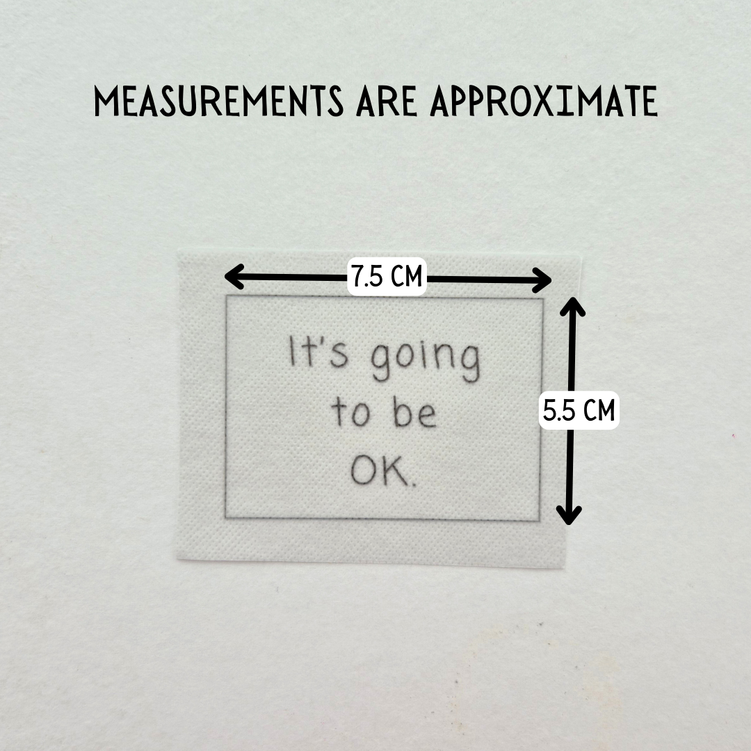 It's going to be OK stick and stitch embroidery design