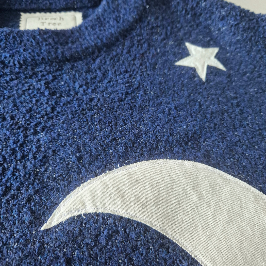 Stargazer Jumper - Navy (UK size 14) | Under The Night Sky Collection