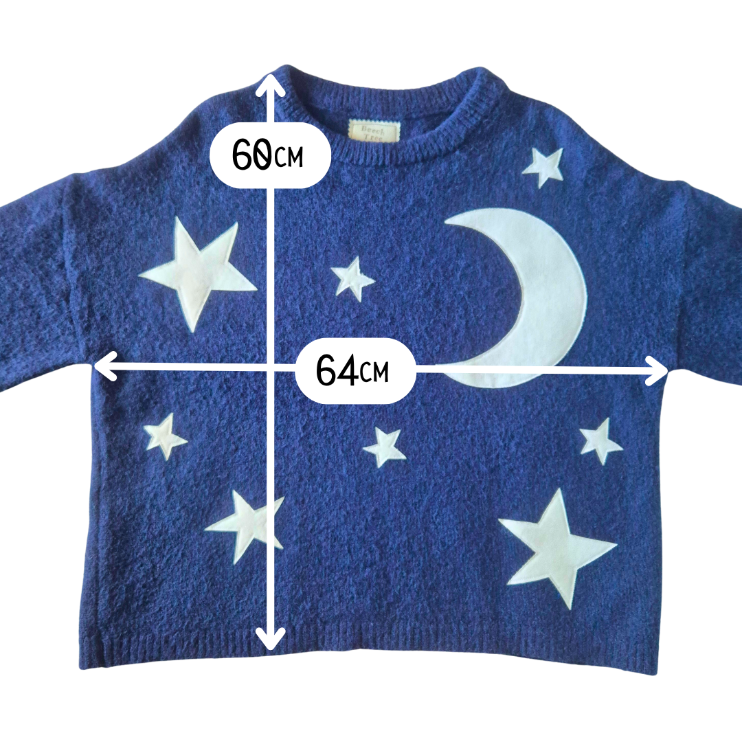 Stargazer Jumper - Navy (UK size 12) | Under The Night Sky Collection