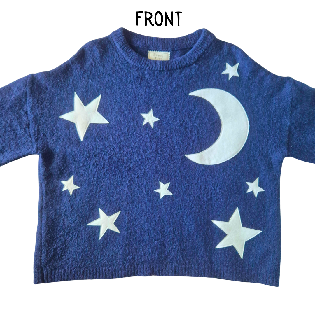 Stargazer Jumper - Navy (UK size 12) | Under The Night Sky Collection