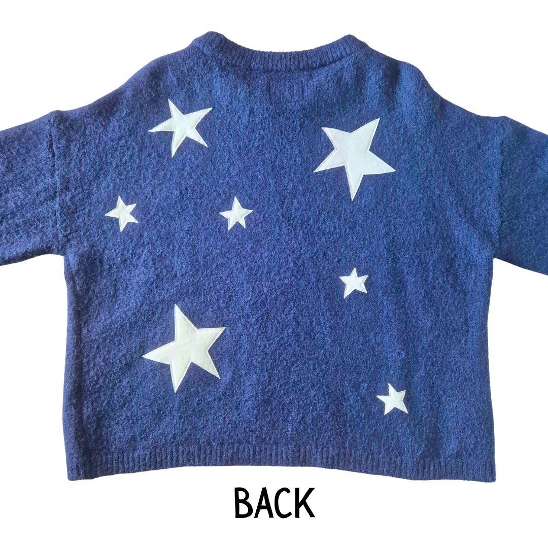 Stargazer Jumper - Navy (UK size 12) | Under The Night Sky Collection