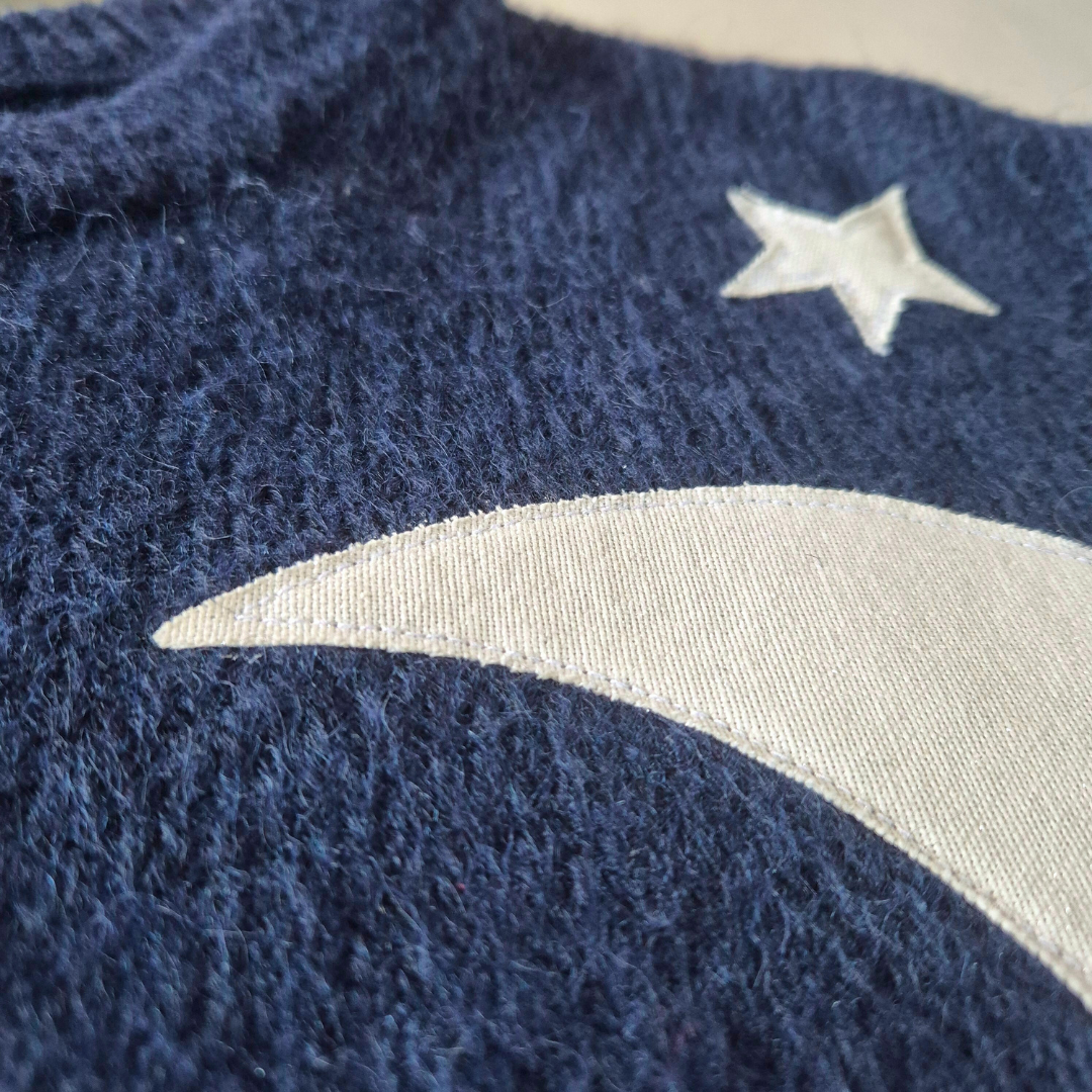 Stargazer Jumper - Navy (UK size 12) | Under The Night Sky Collection