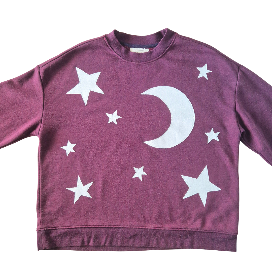 Stargazer Jumper - Maroon (UK size 14) | Under The Night Sky Collection