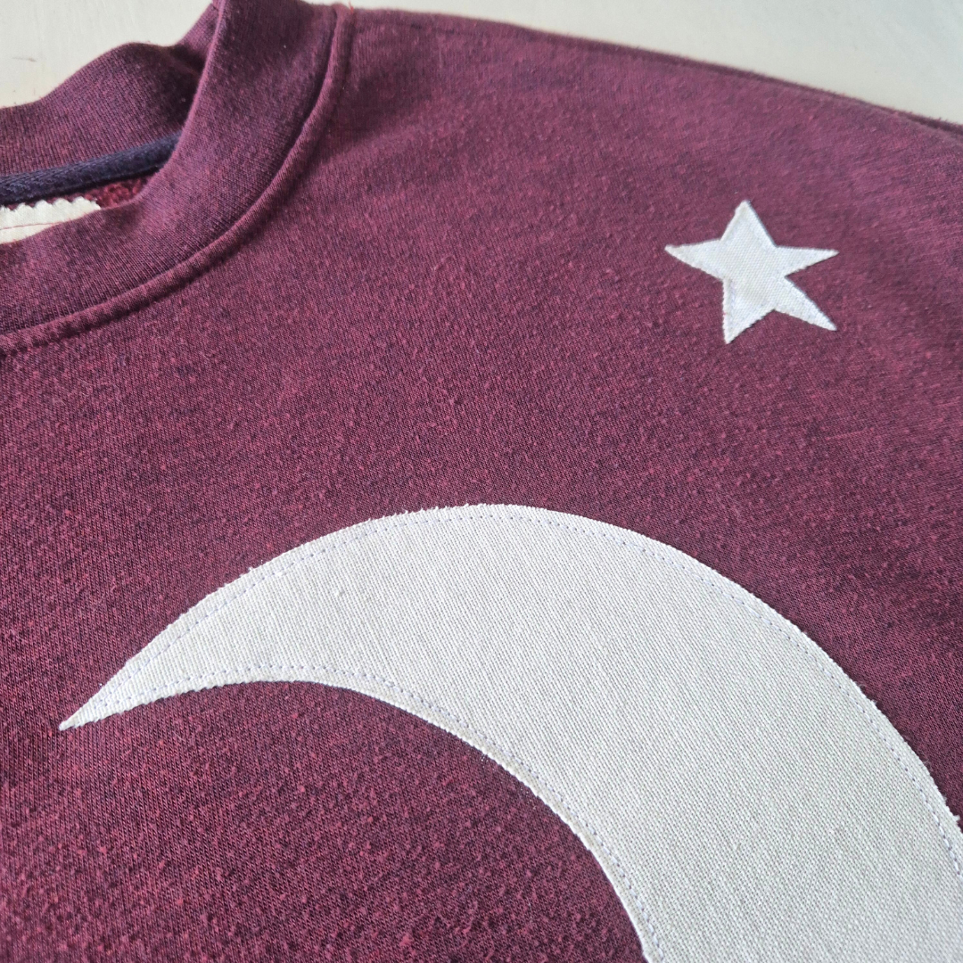 Stargazer Jumper - Maroon (UK size 14) | Under The Night Sky Collection