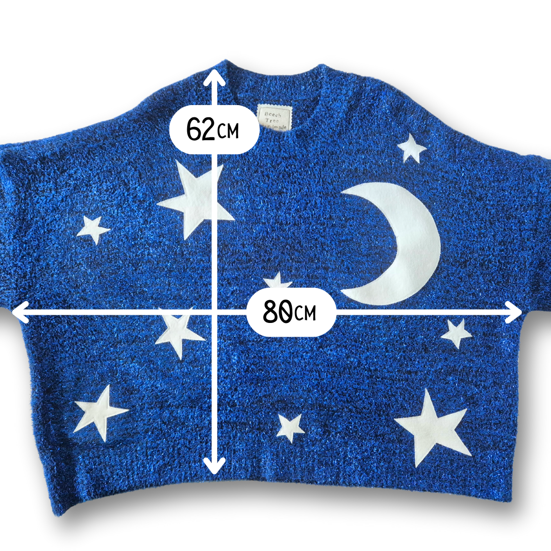 Stargazer Jumper - Navy (UK size 22) | Under The Night Sky Collection