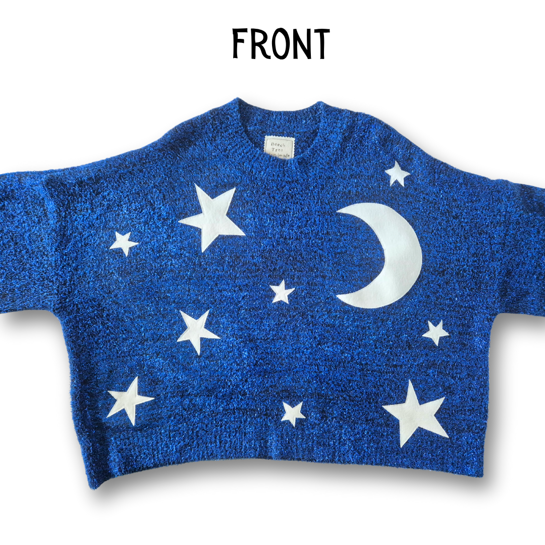 Stargazer Jumper - Navy (UK size 22) | Under The Night Sky Collection