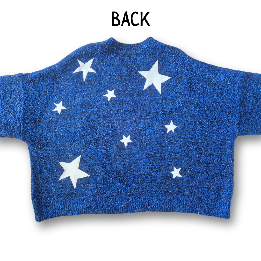 Stargazer Jumper - Navy (UK size 22) | Under The Night Sky Collection
