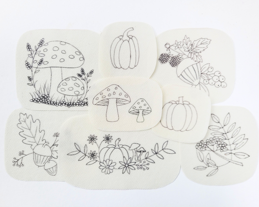 Autumn Stick & Stitch Patches