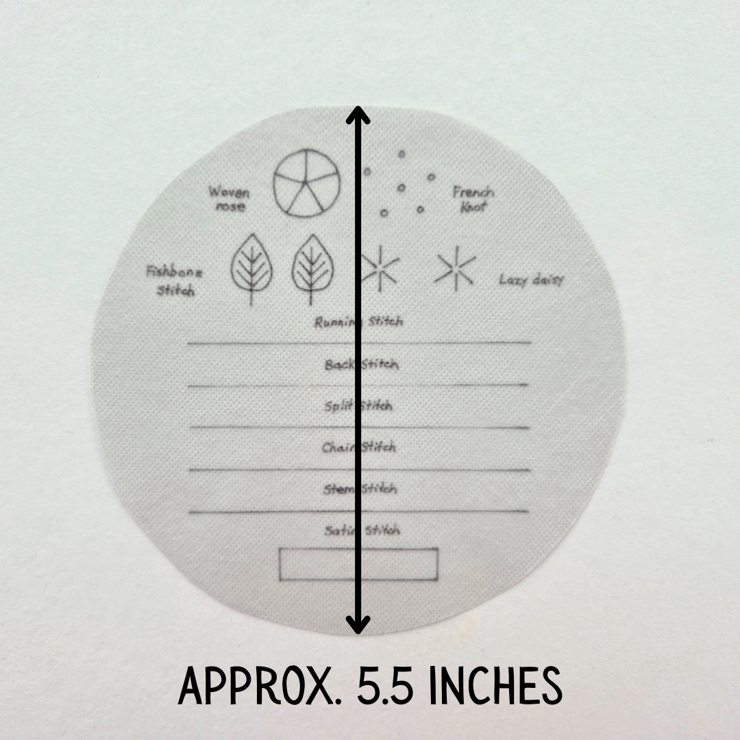 Stitch Sampler Embroidery Stick & Stitch Transfer