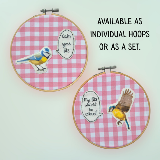 Calm Your T*ts Hoop Art