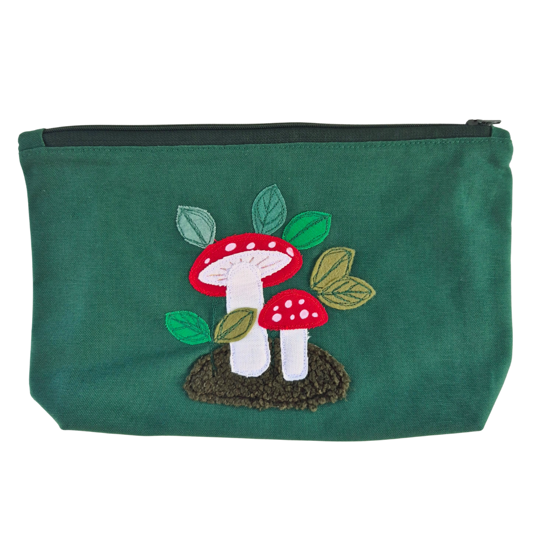 Toadstool Zipper Project Bag | Under The Night Sky Collection