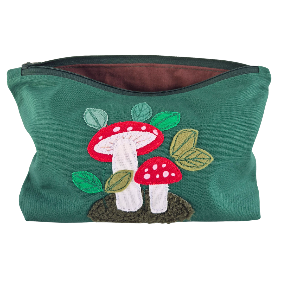 Toadstool Zipper Project Bag | Under The Night Sky Collection