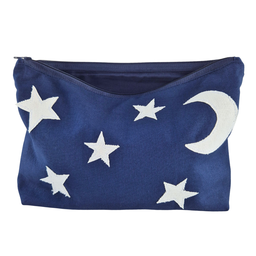 Moon & Stars Zipper Project Bag | Under The Night Sky Collection