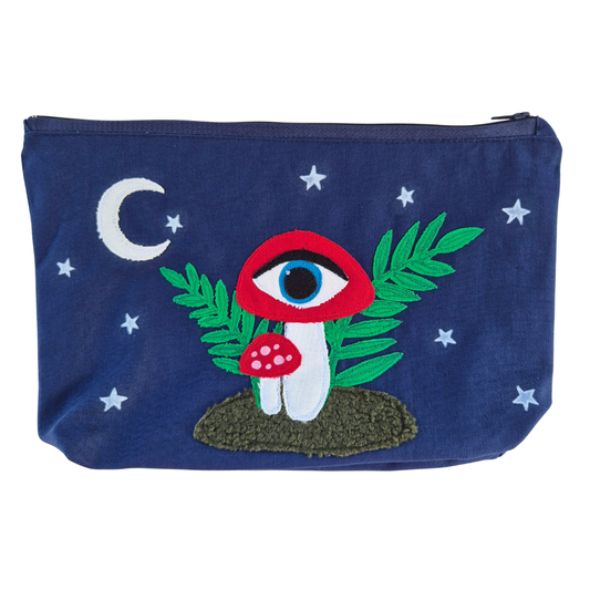 Toadstool Eye Zipper Project Bag | Under The Night Sky Collection