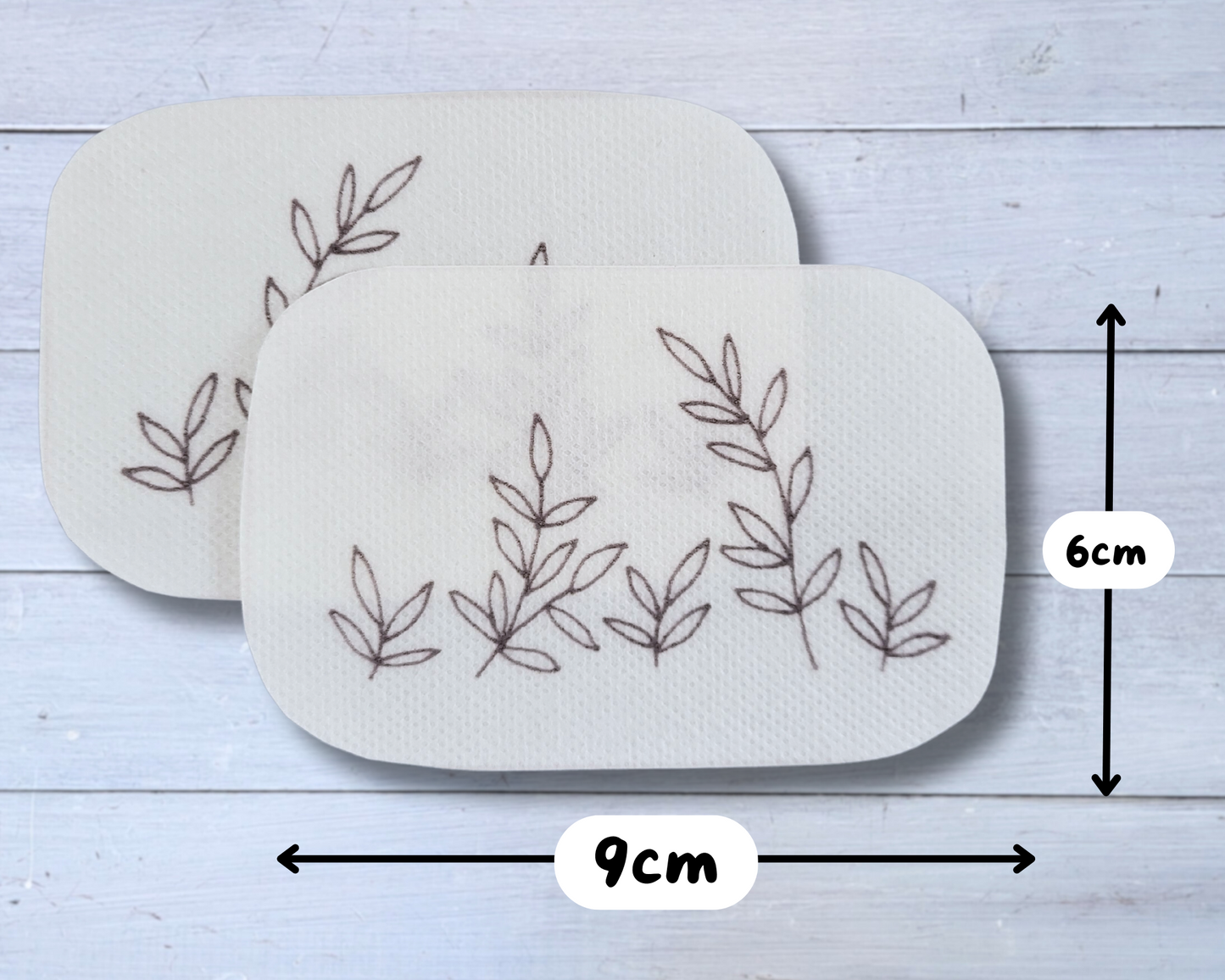 Wildflower stick & stitch patches